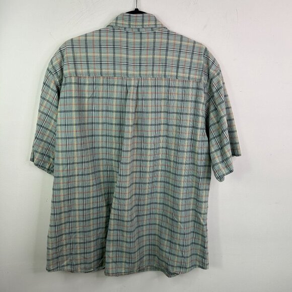 Woolrich mens green button down short sleeve shirt size XL - Picture 6 of 6